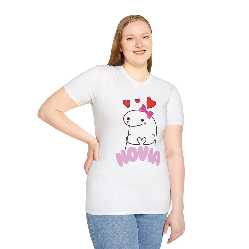 Playera para mujer novia meme vectorial