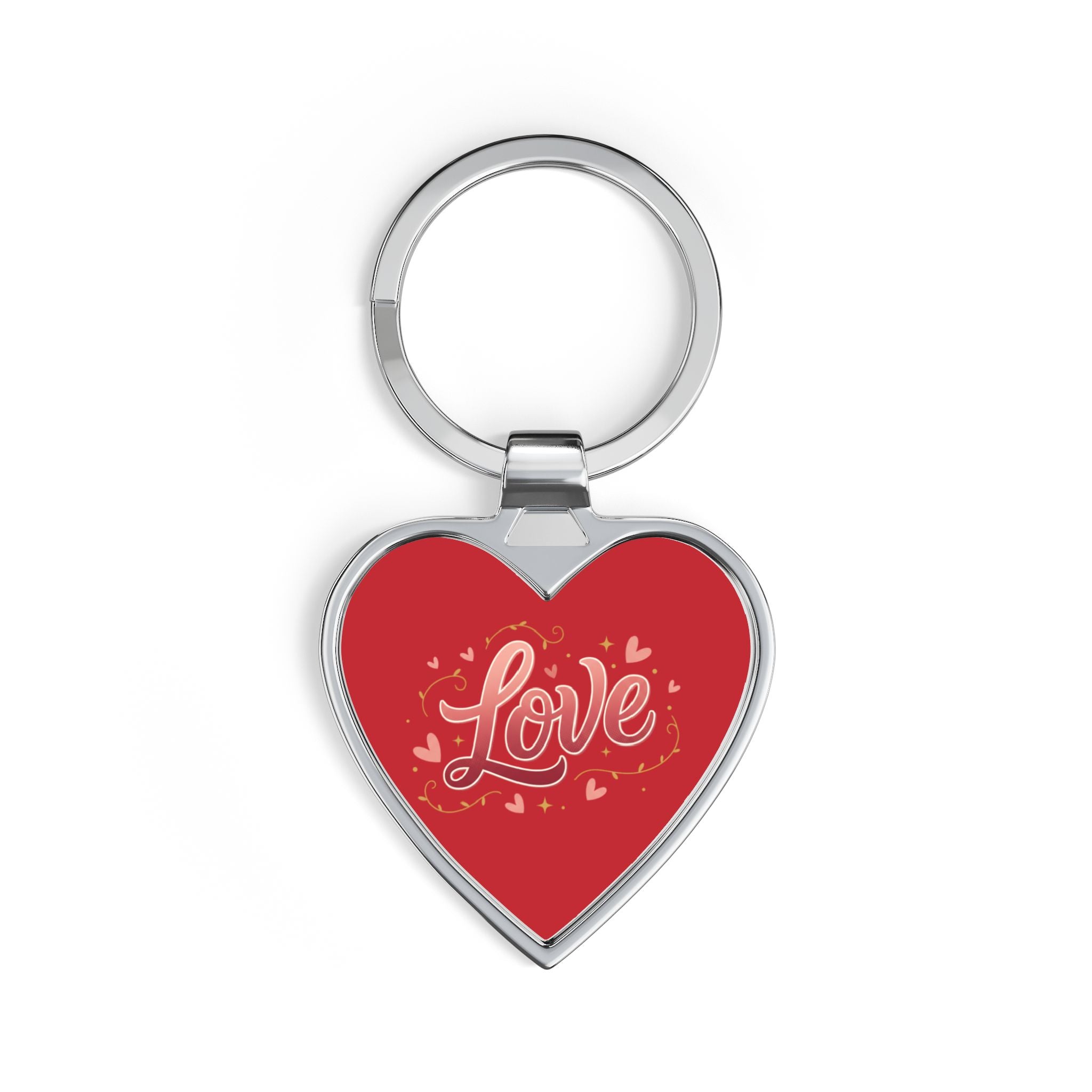 Llavero de corazón rojo LOVE