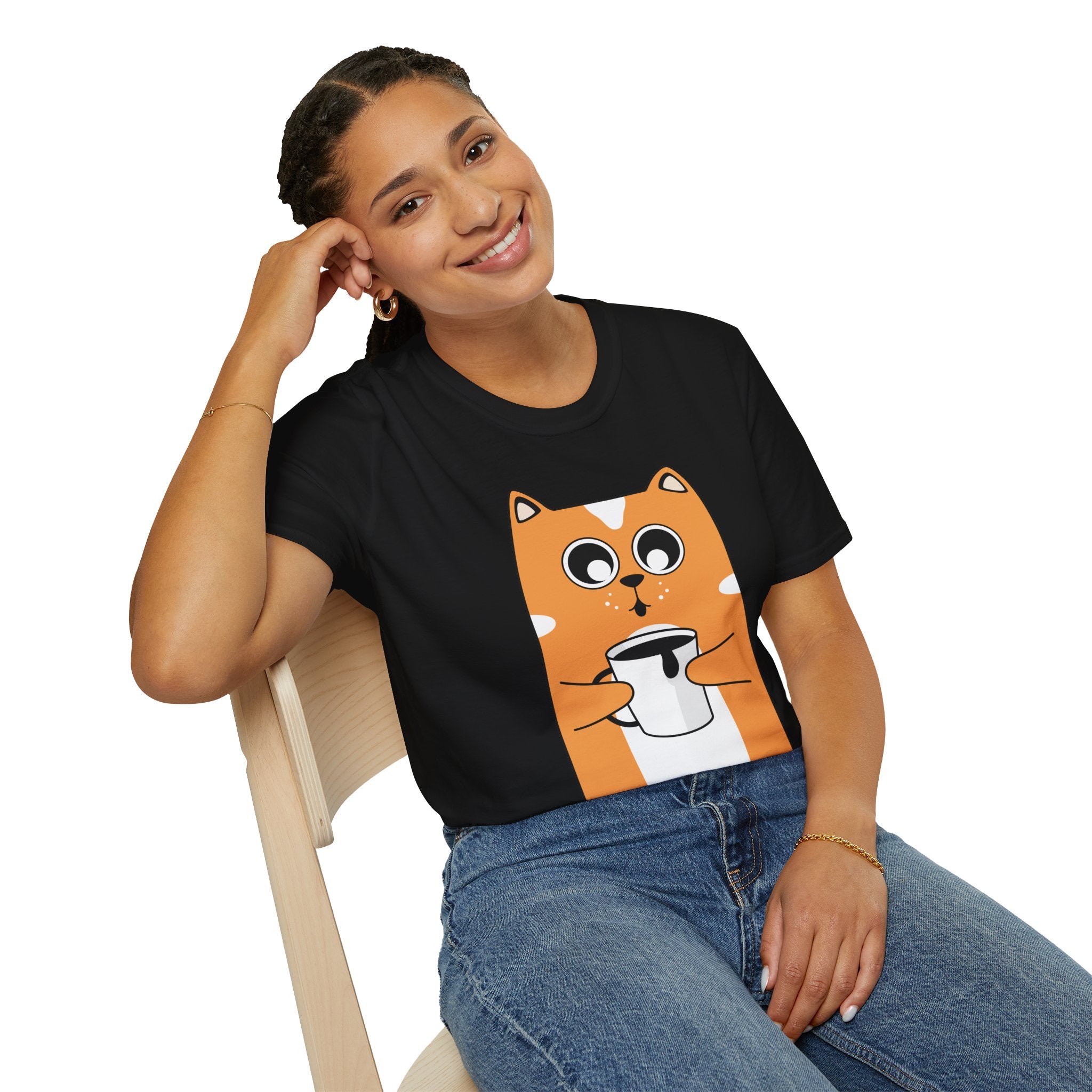 Unisex Softstyle T-Shirt cute cat