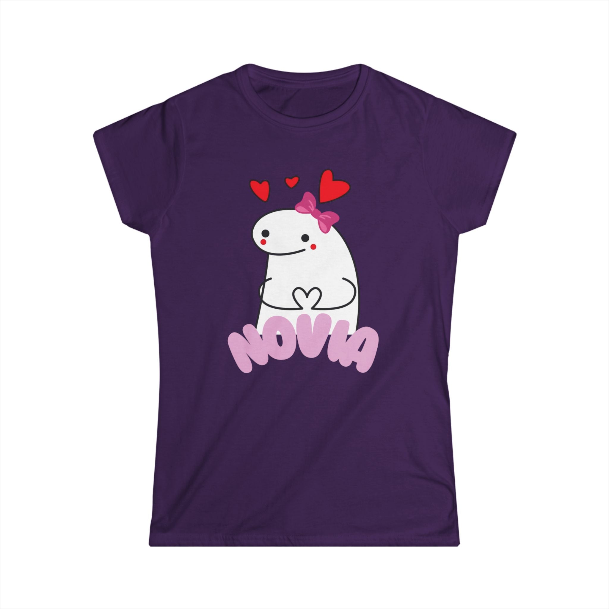 Novia Cute Heart Cartoon Tee — Women's Valentine's Day Gift