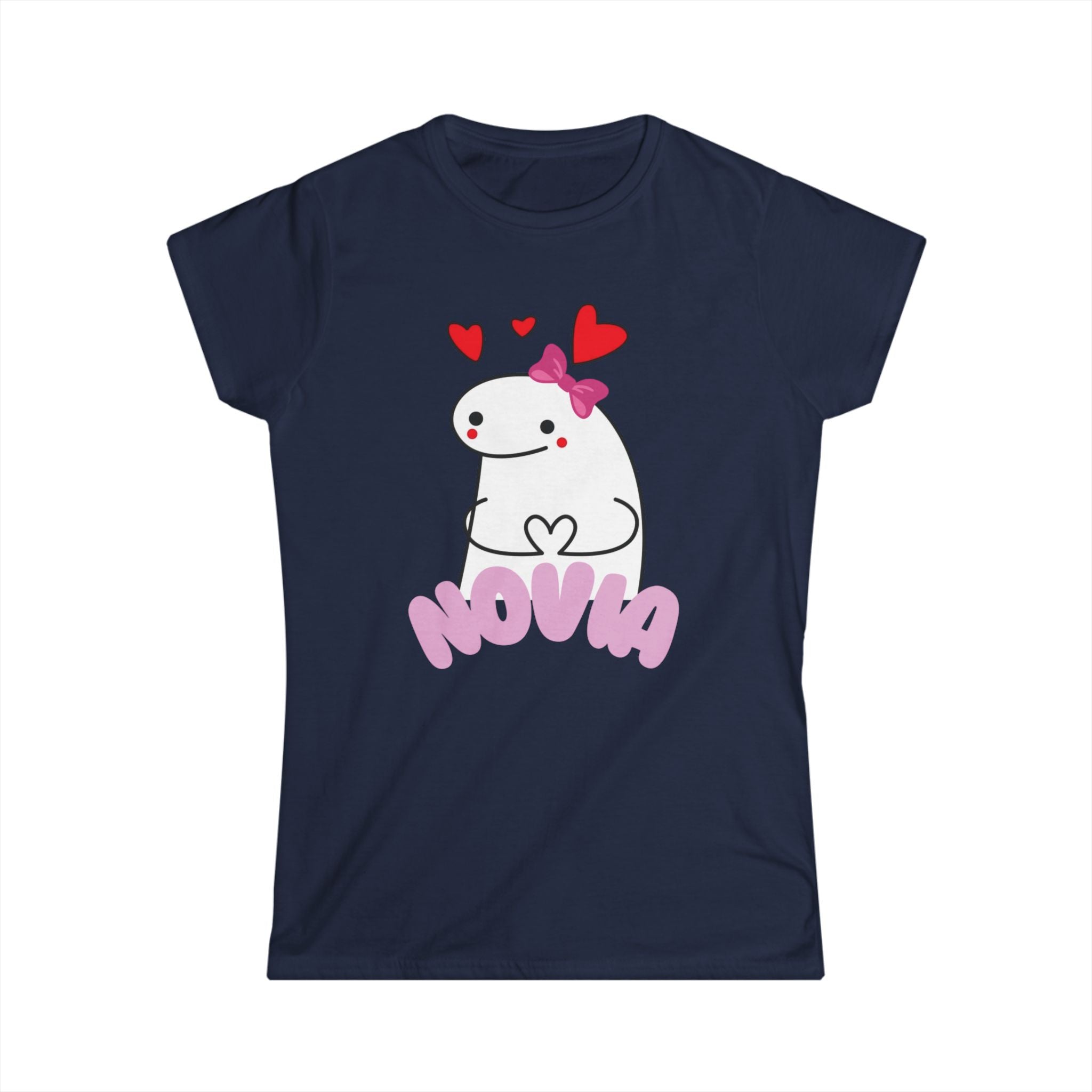Novia Cute Heart Cartoon Tee — Women's Valentine's Day Gift