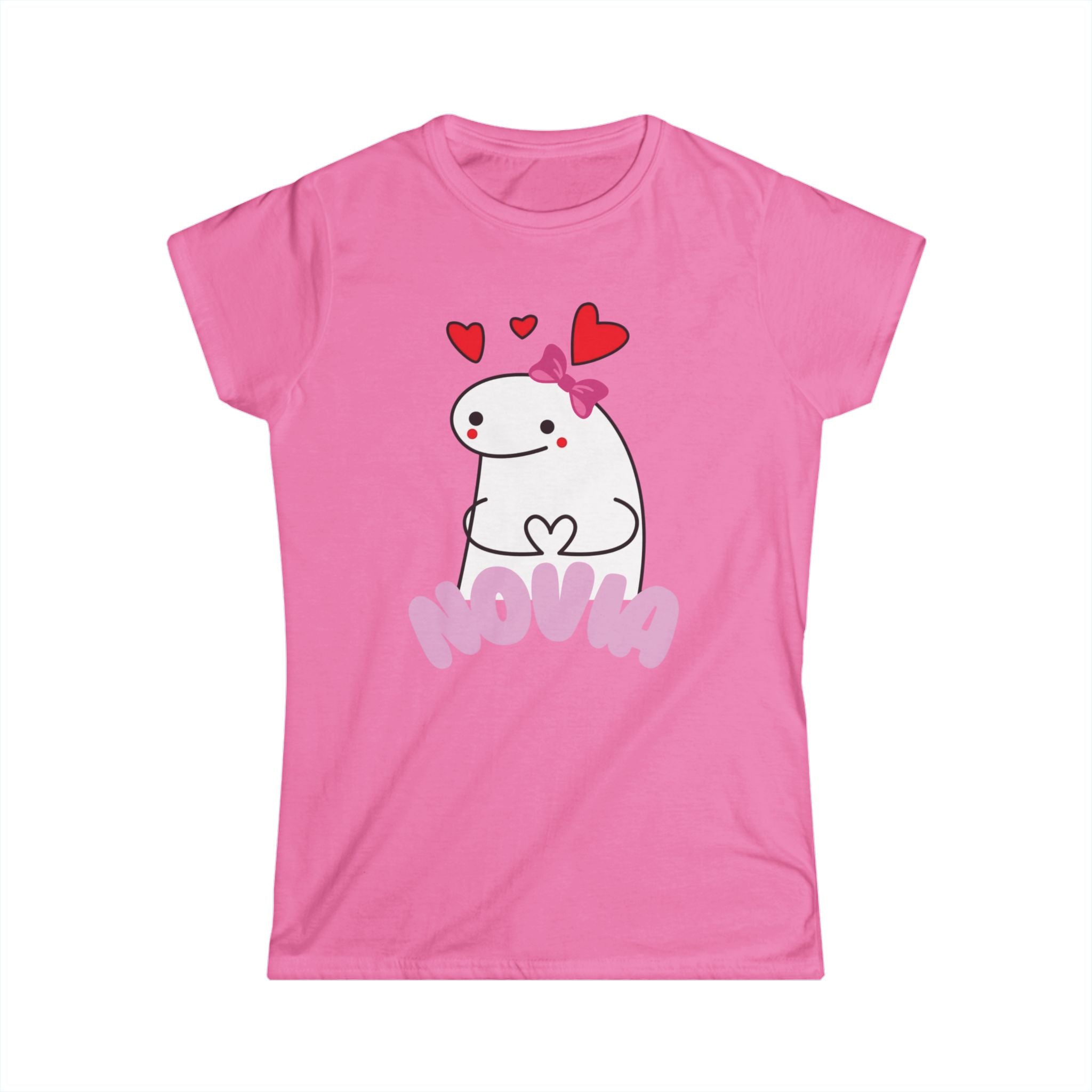 Novia Cute Heart Cartoon Tee — Women's Valentine's Day Gift