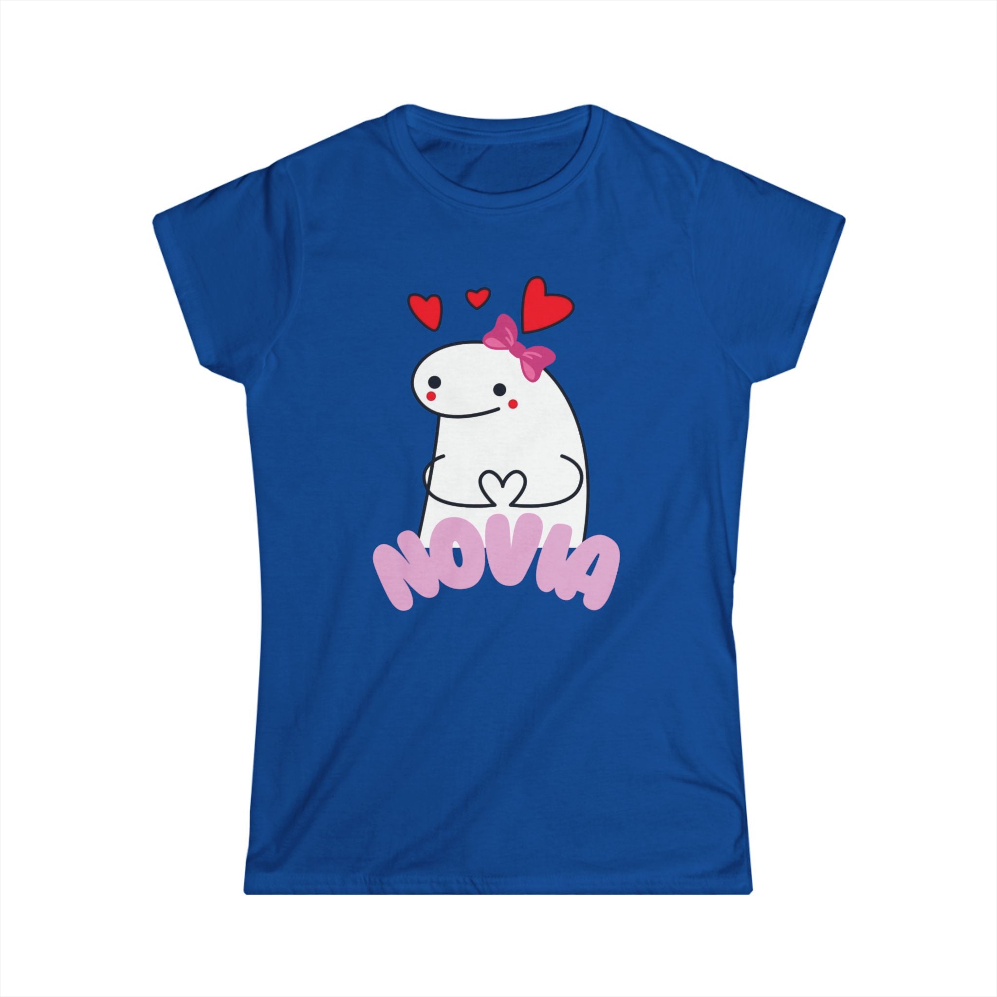 Novia Cute Heart Cartoon Tee — Women's Valentine's Day Gift