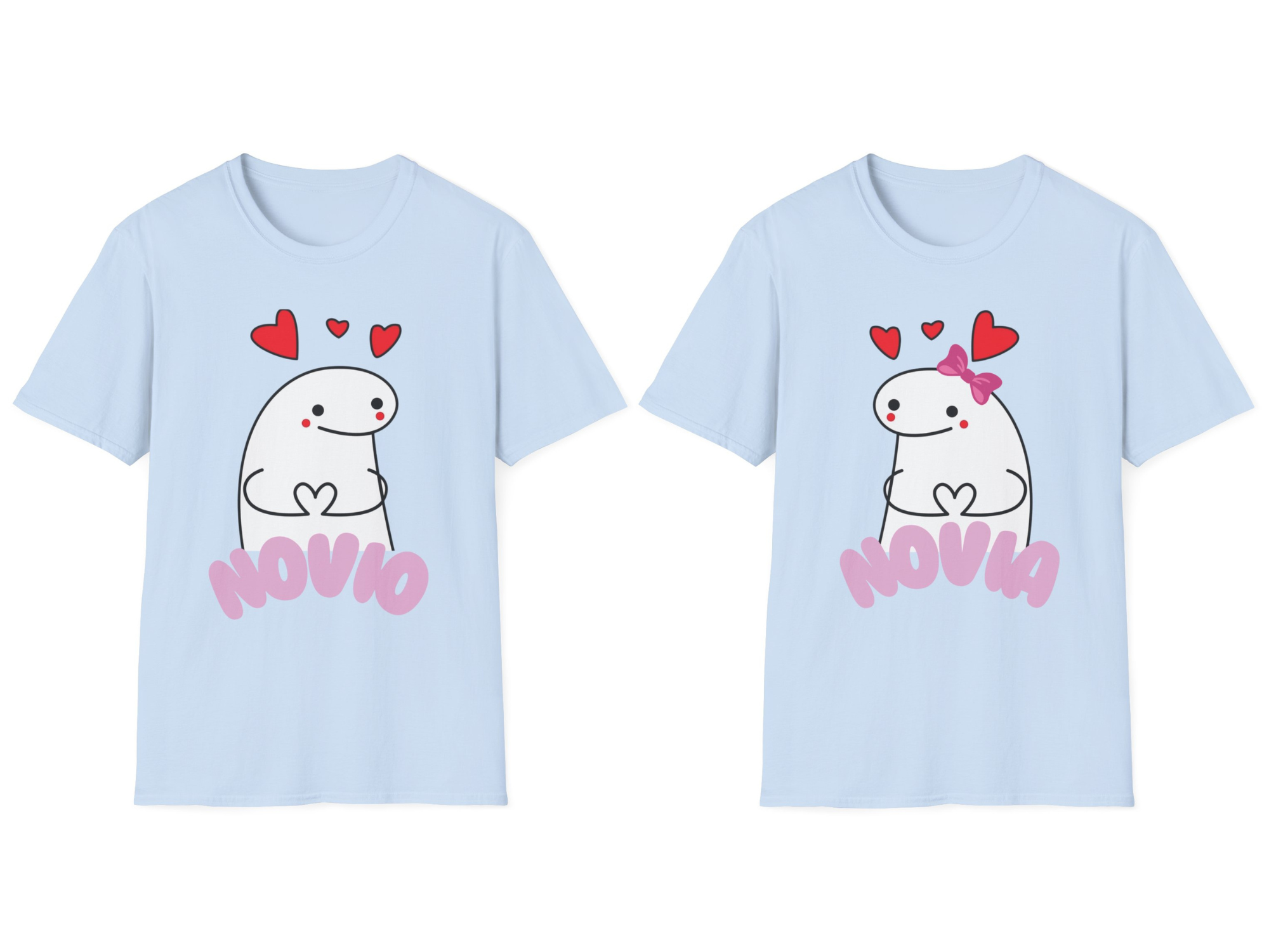 Paquete de playeras para novios de meme vectorial