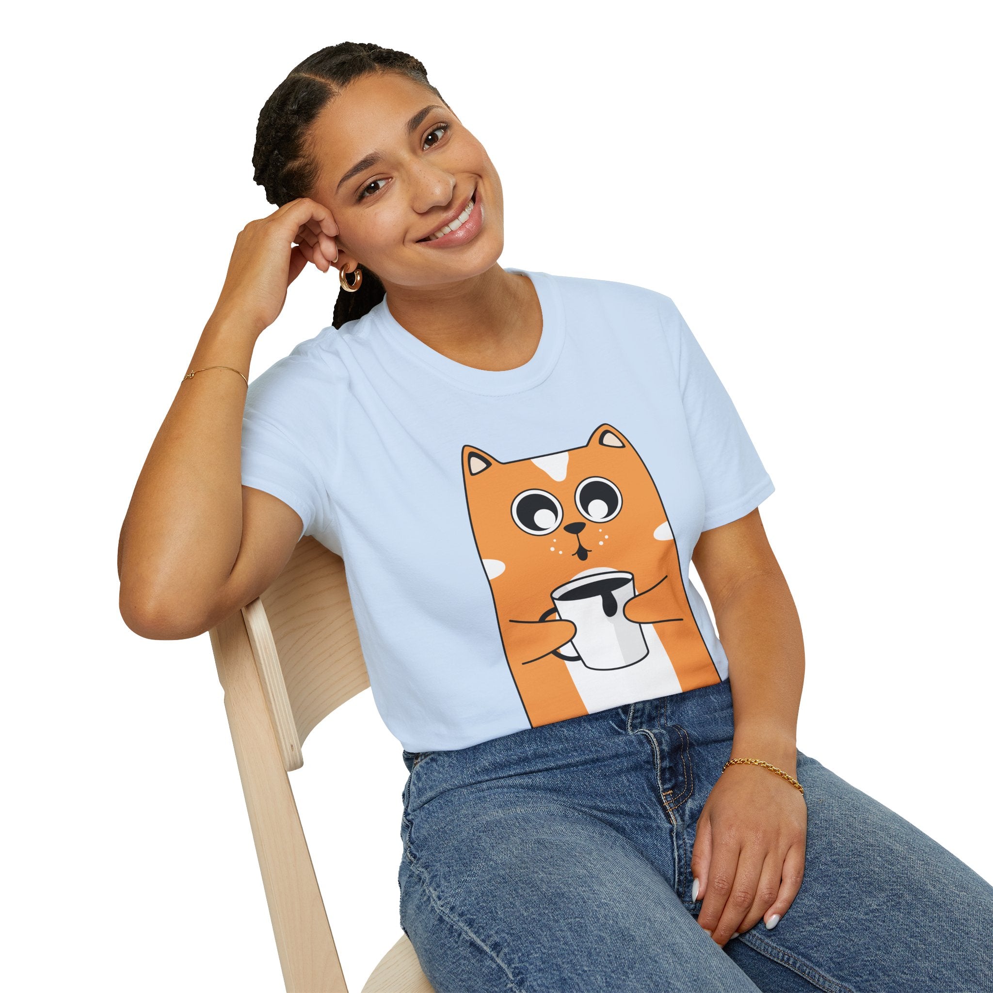 Unisex Softstyle T-Shirt cute cat