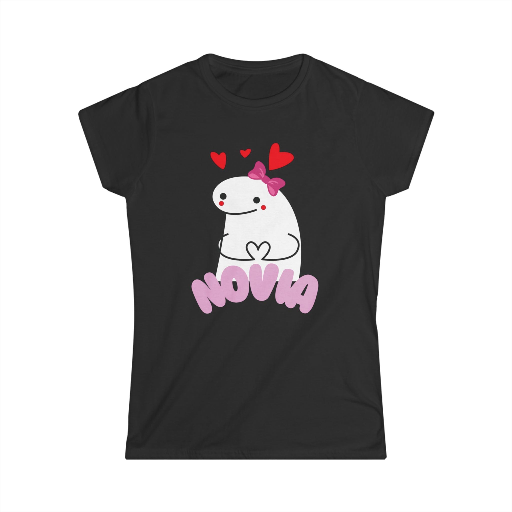Novia Cute Heart Cartoon Tee — Women's Valentine's Day Gift