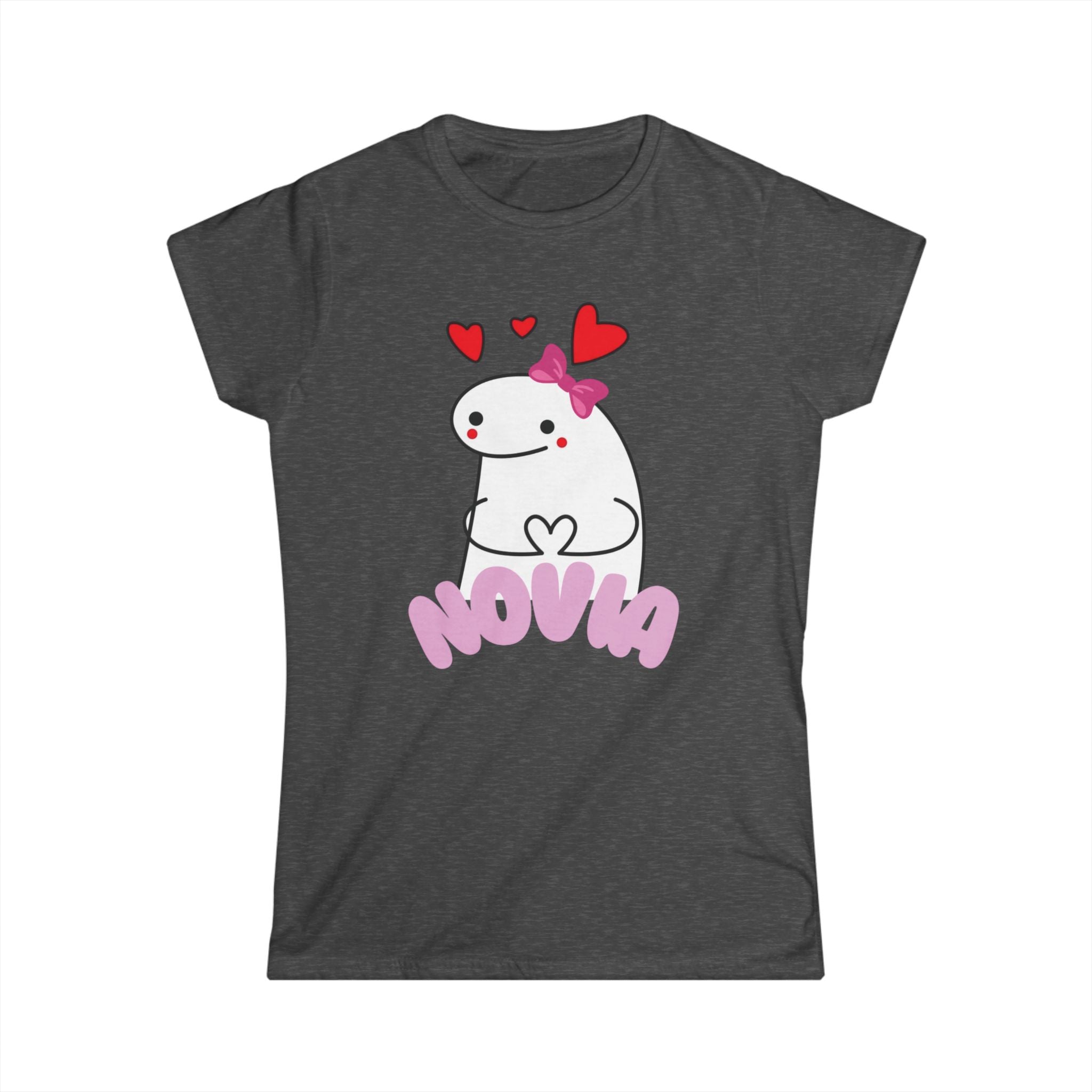 Novia Cute Heart Cartoon Tee — Women's Valentine's Day Gift