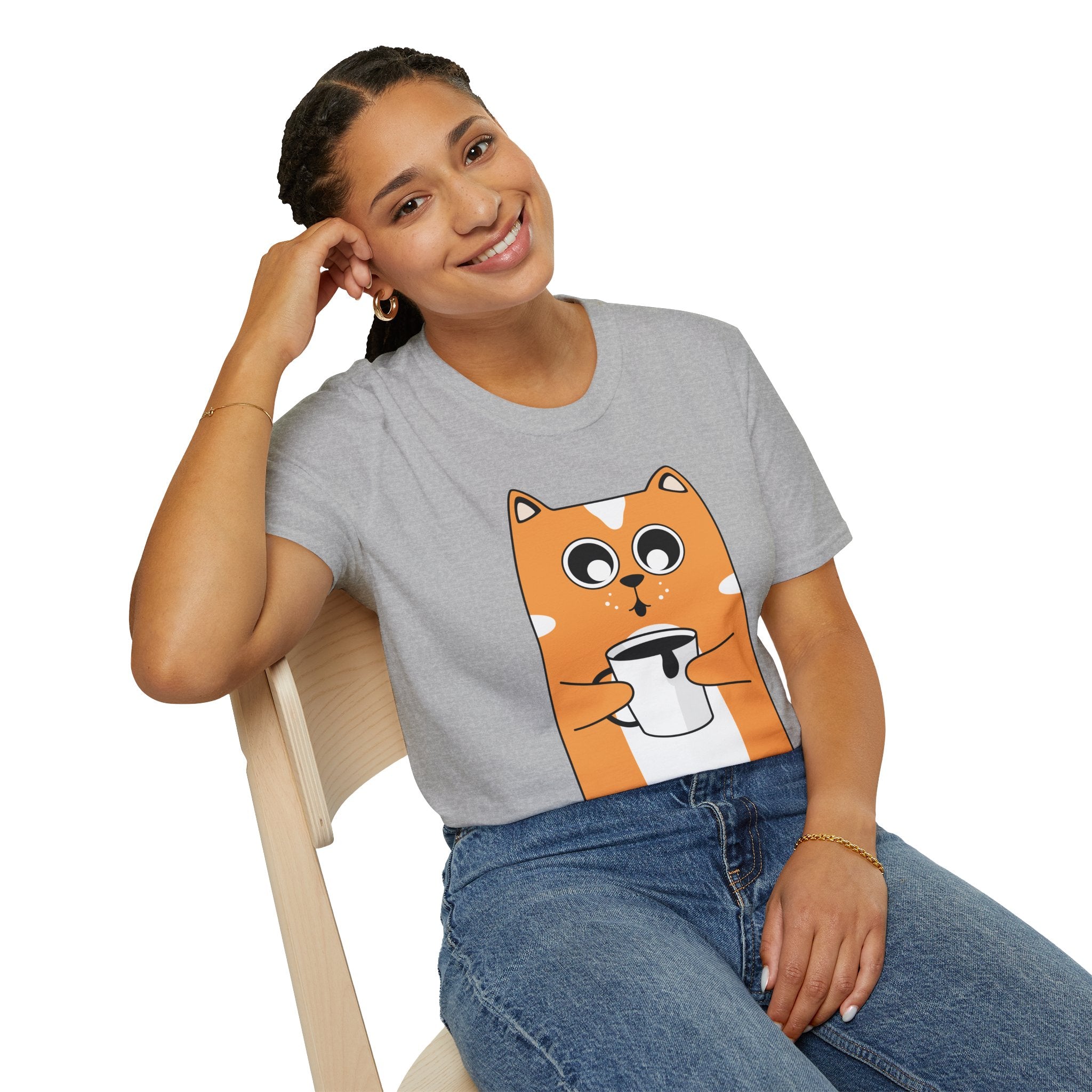 Unisex Softstyle T-Shirt cute cat