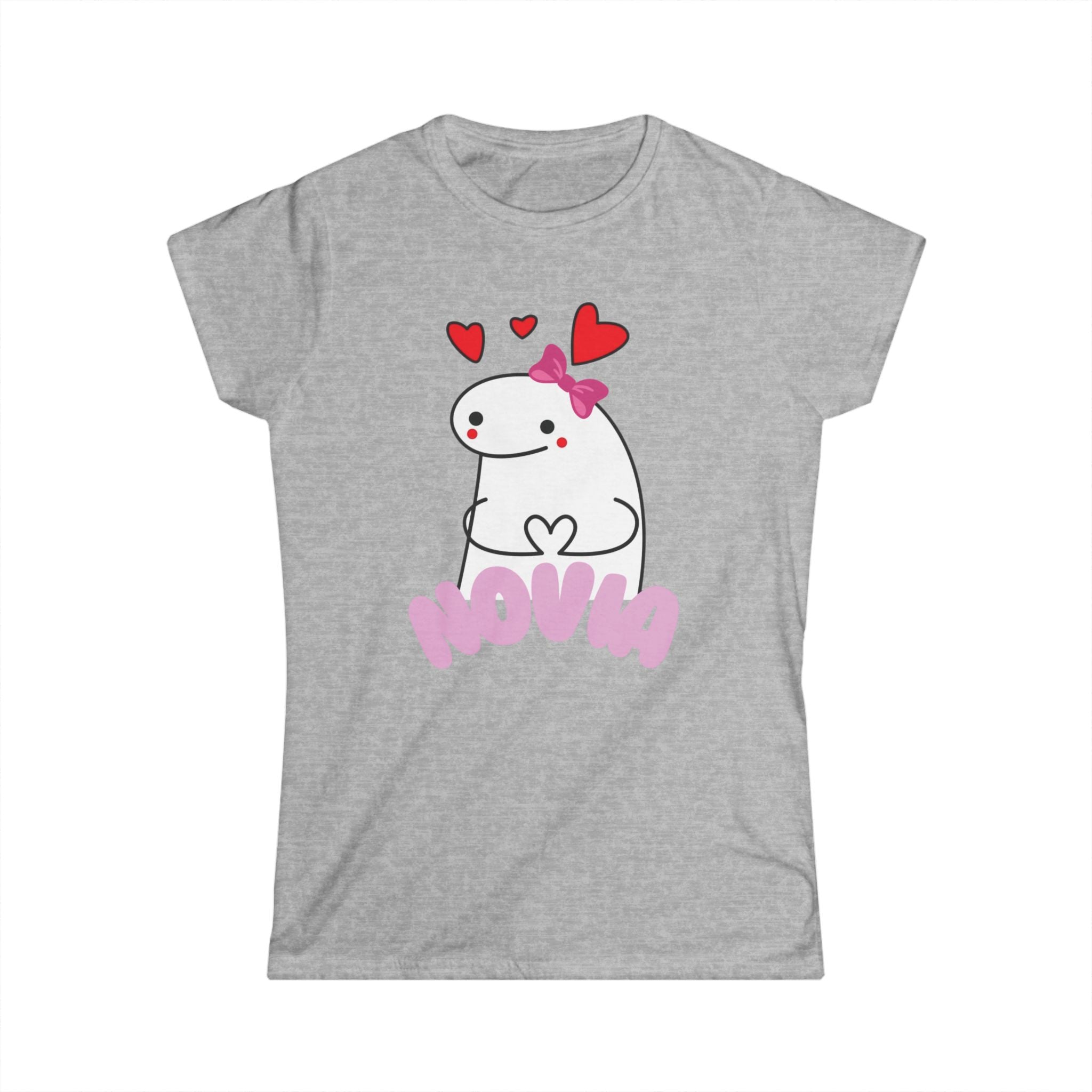 Novia Cute Heart Cartoon Tee — Women's Valentine's Day Gift