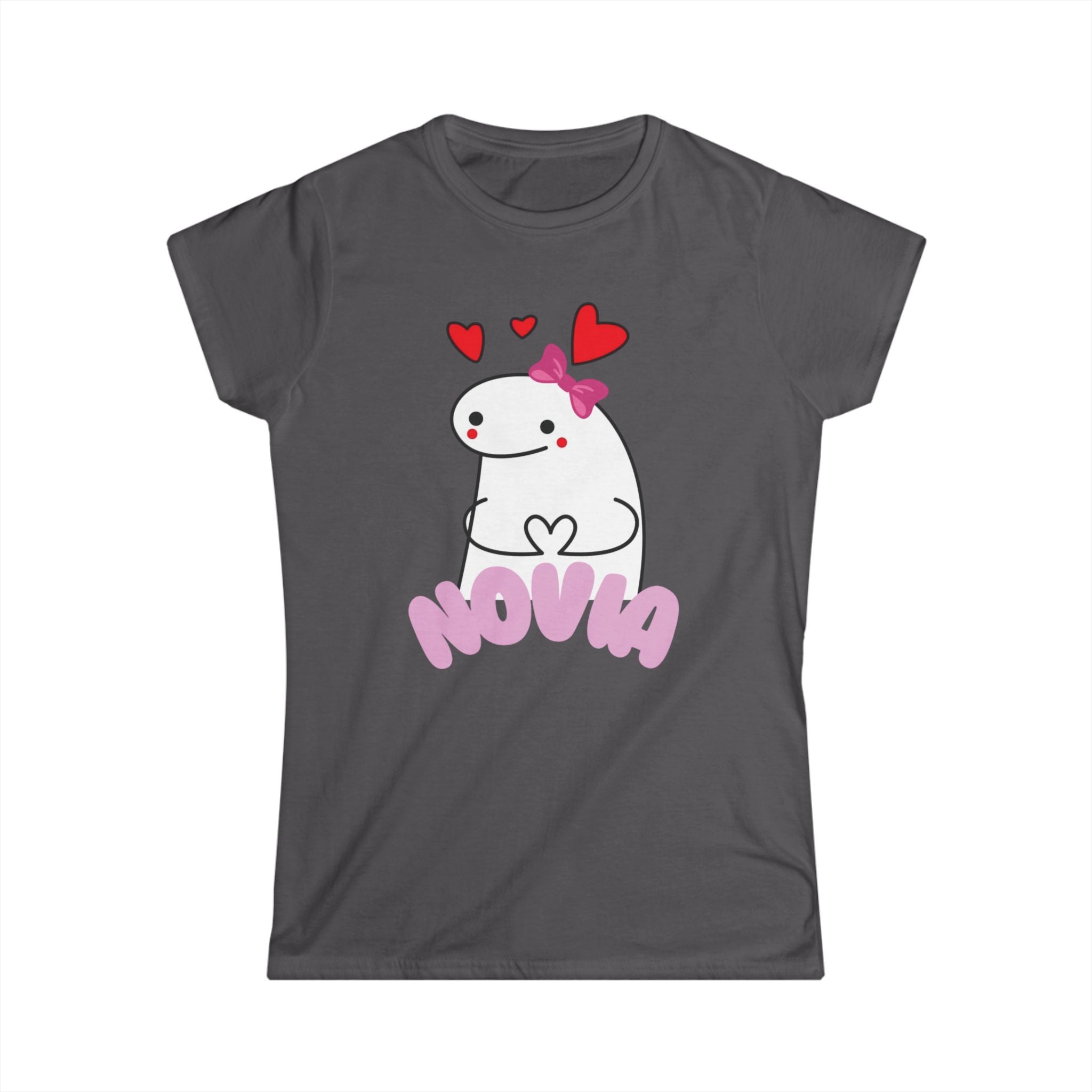 Novia Cute Heart Cartoon Tee — Women's Valentine's Day Gift