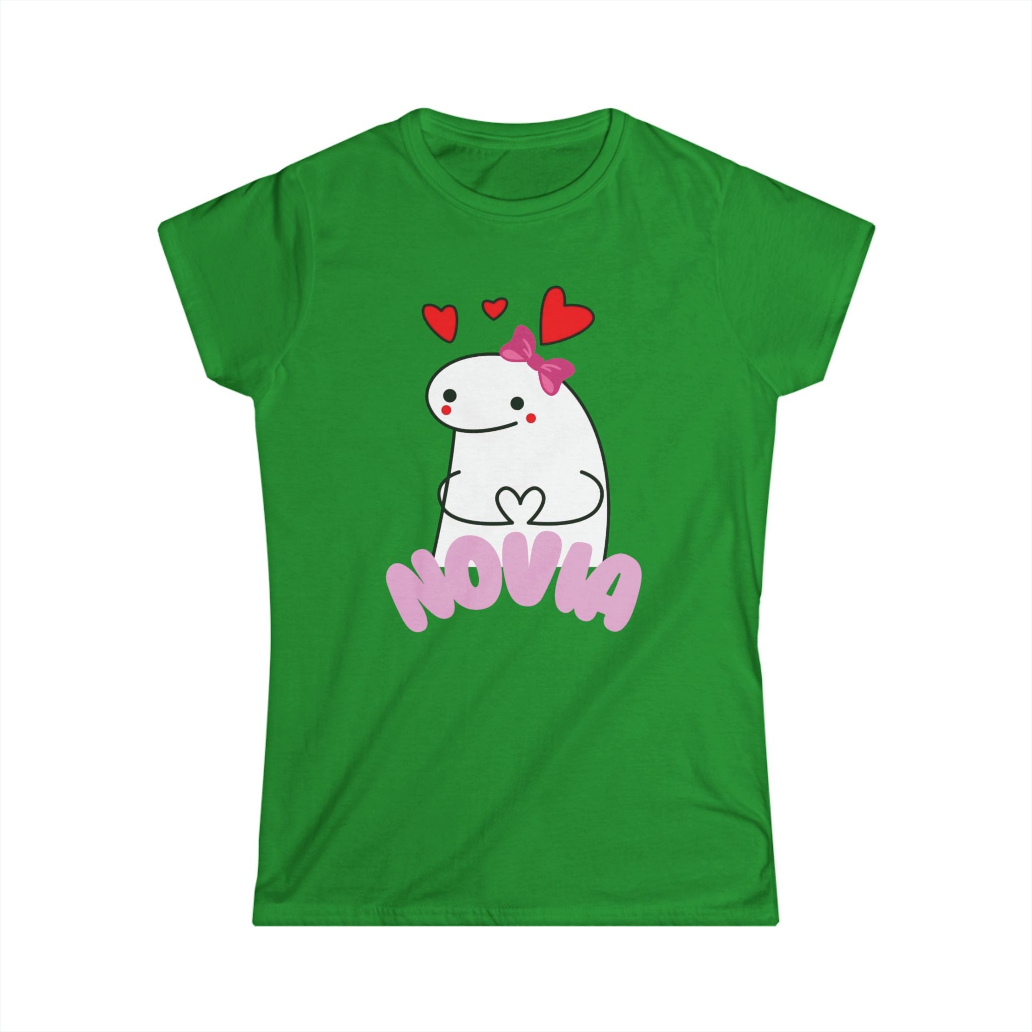 Novia Cute Heart Cartoon Tee — Women's Valentine's Day Gift