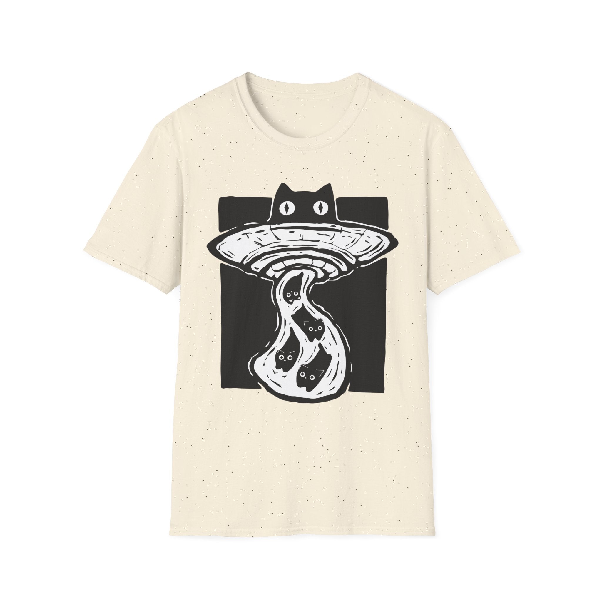 Una Palyera unisex T-Shirt con Diseño de Ovni de Gatos