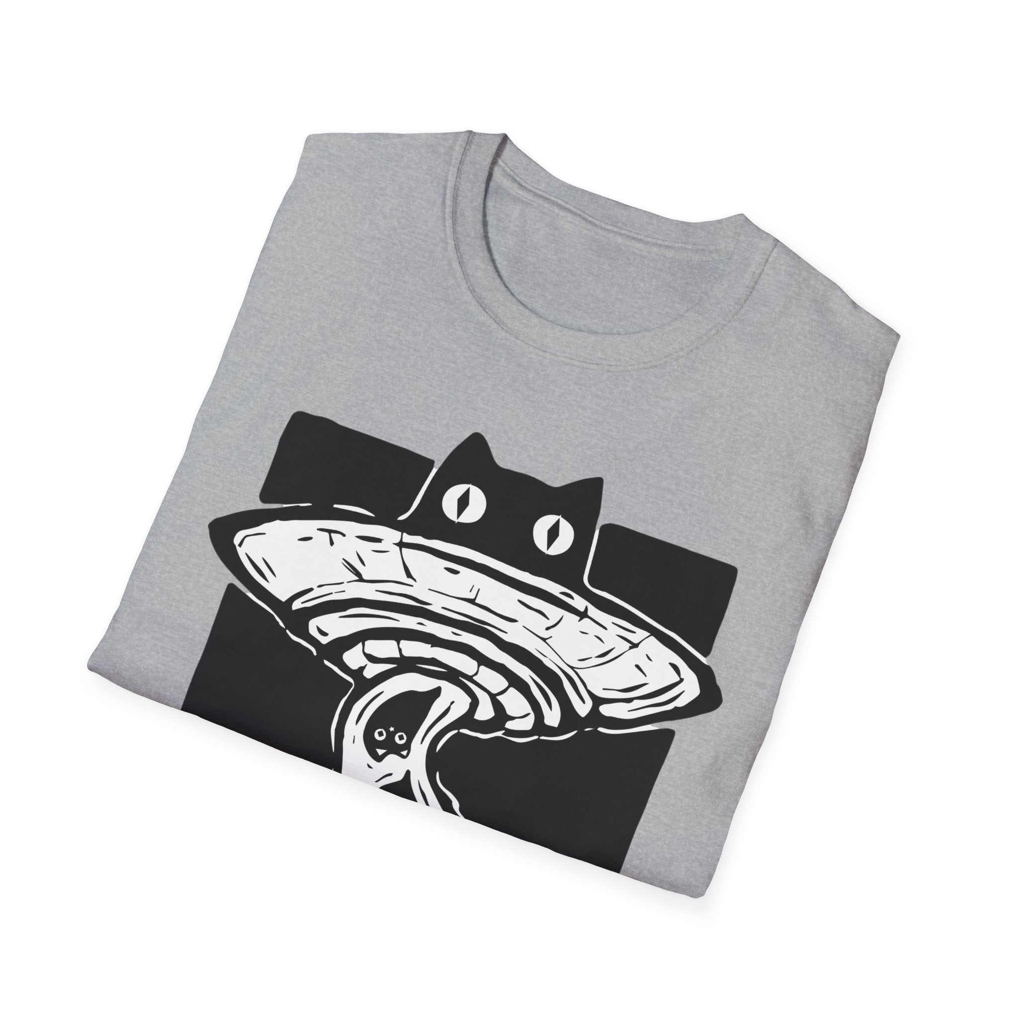 Una Palyera unisex T-Shirt con Diseño de Ovni de Gatos