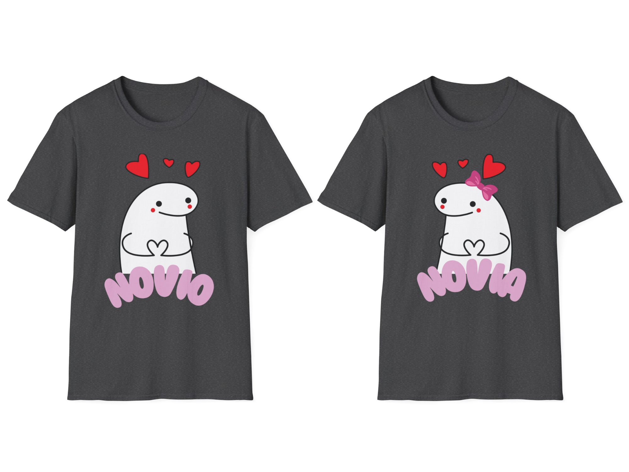 Paquete de playeras para novios de meme vectorial