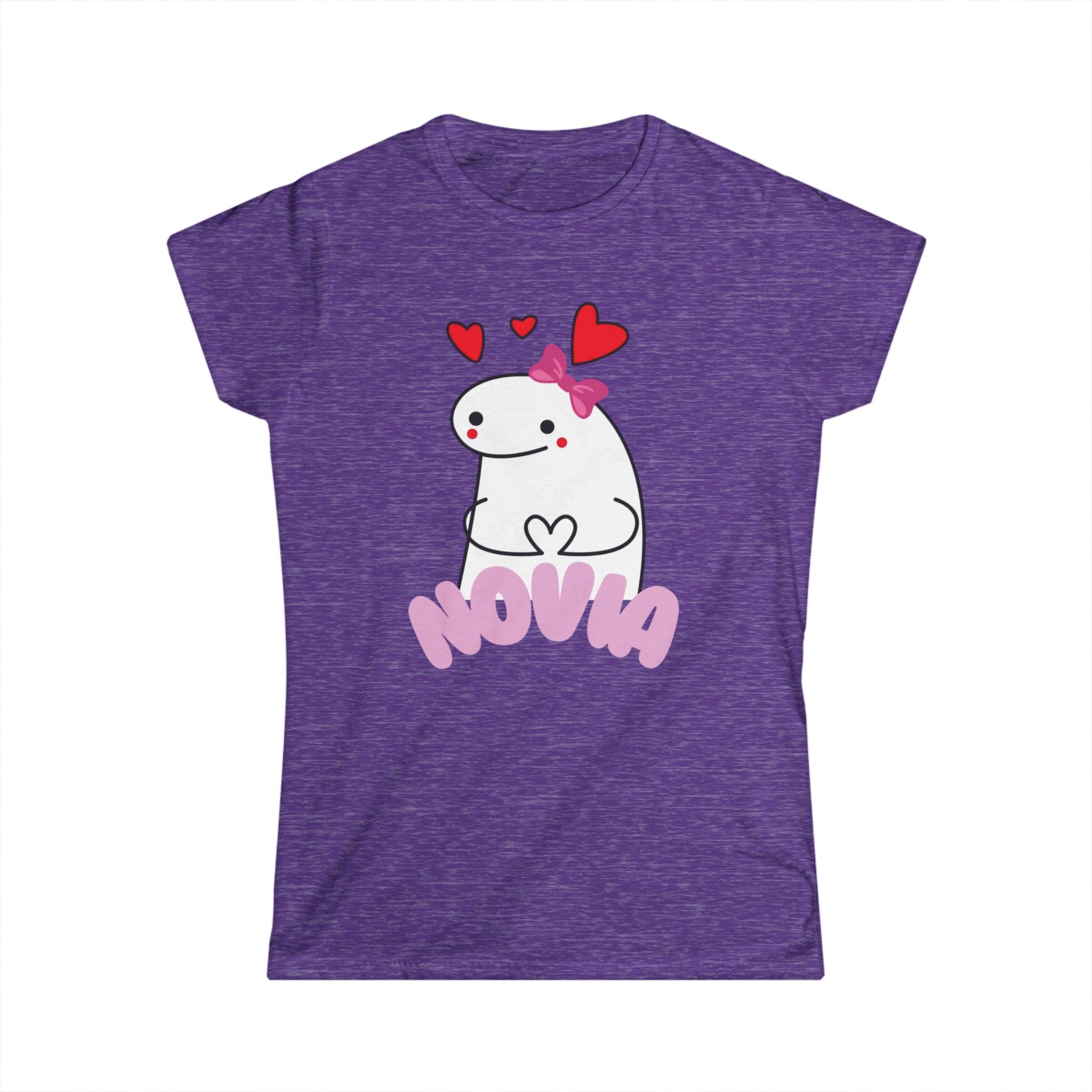 Novia Cute Heart Cartoon Tee — Women's Valentine's Day Gift