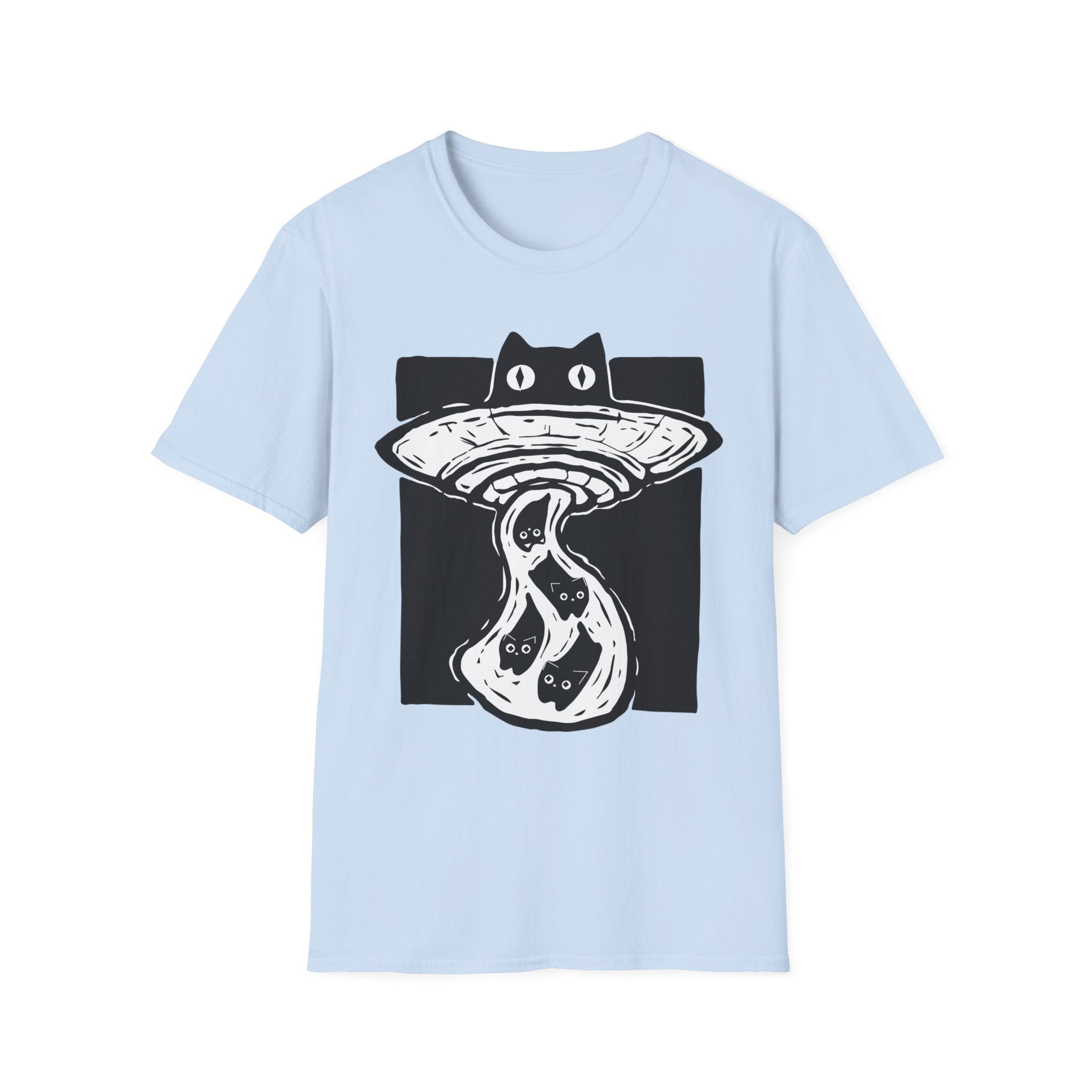 Una Palyera unisex T-Shirt con Diseño de Ovni de Gatos