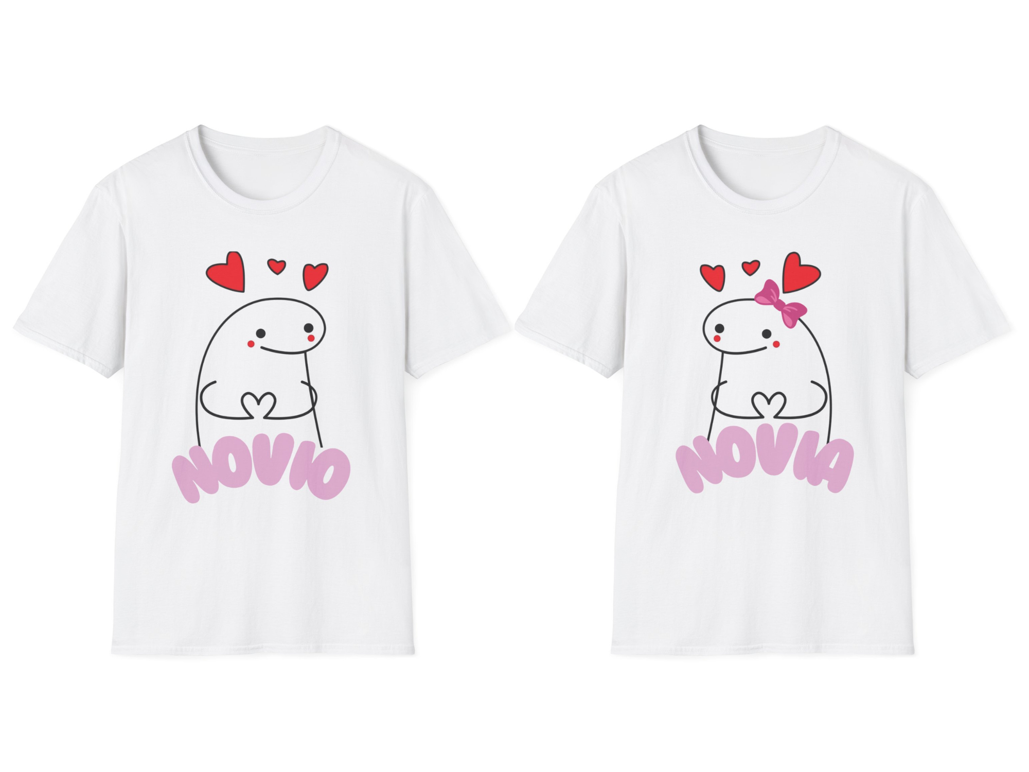 Paquete de playeras para novios de meme vectorial